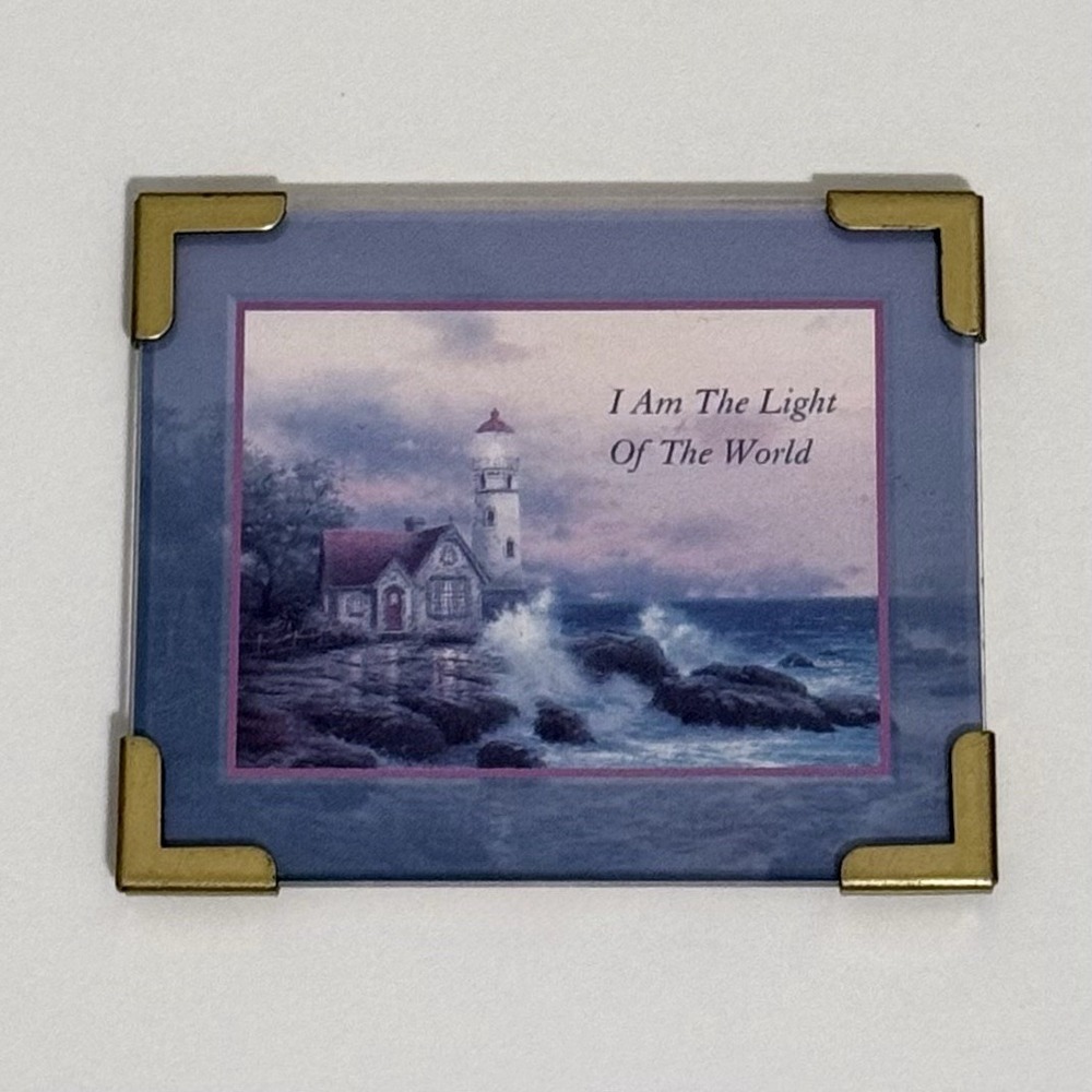 Vintage Thomas Kinkade I am the Light of The World Magnet 1997